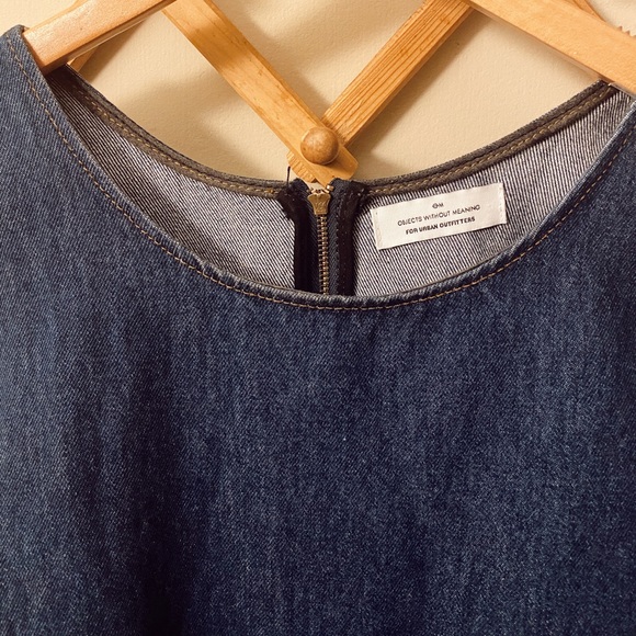 UO Denim Dress w/ Front Pockets - Picture 3 of 3